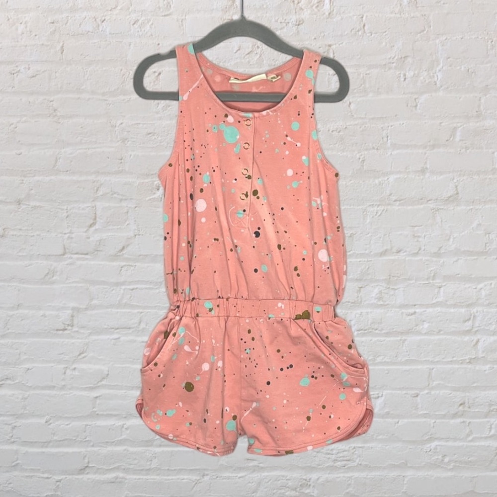 Soft Gallery Paint Splatter Romper